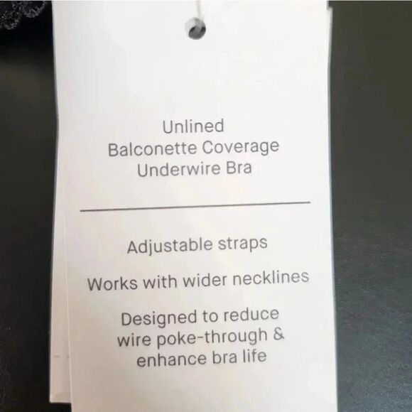 Auden bra ladies black lace bra size 40C - Picture 6 of 6